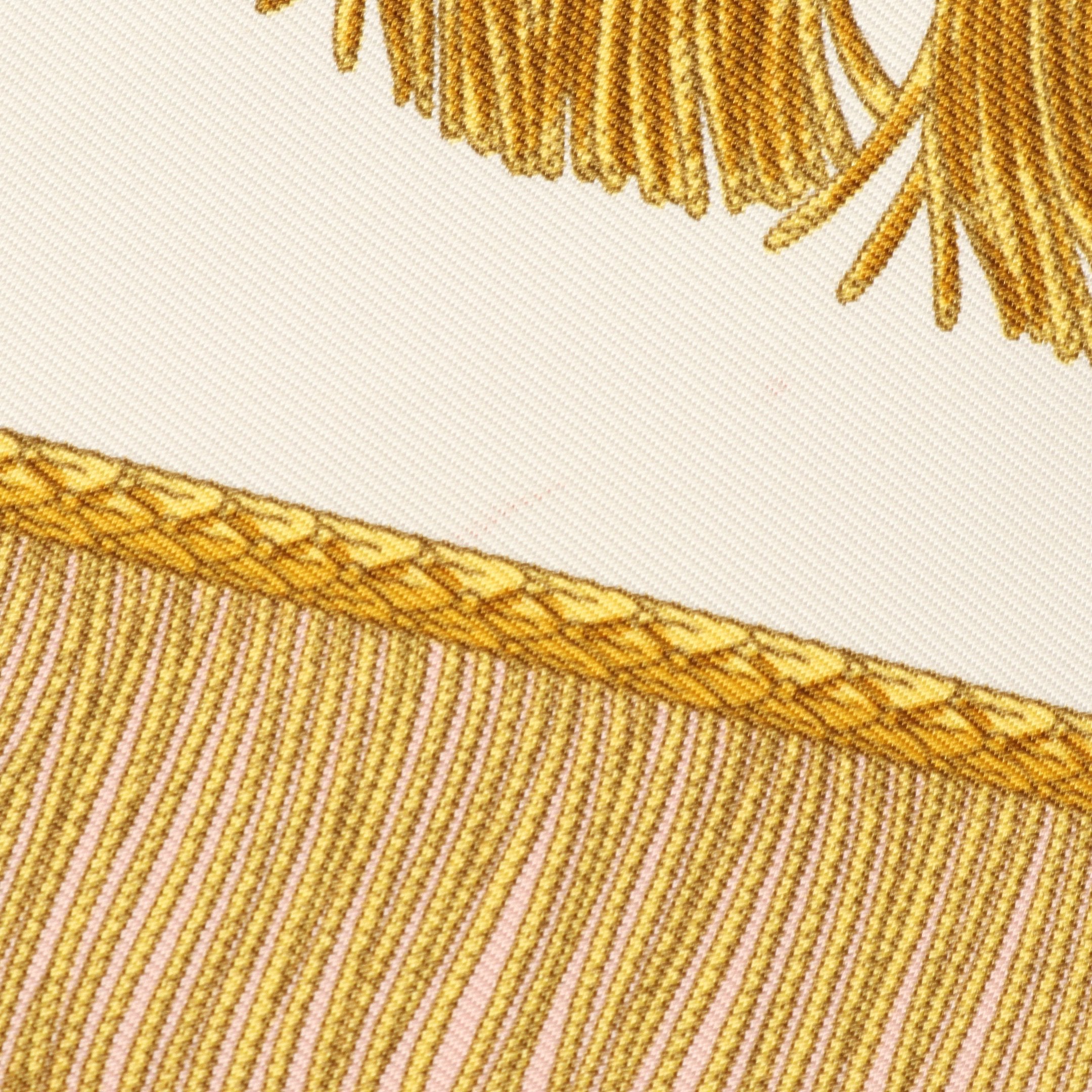 カレ90 POSTE ET CAVALERIE スカーフ シルク ピンク マルチカラー