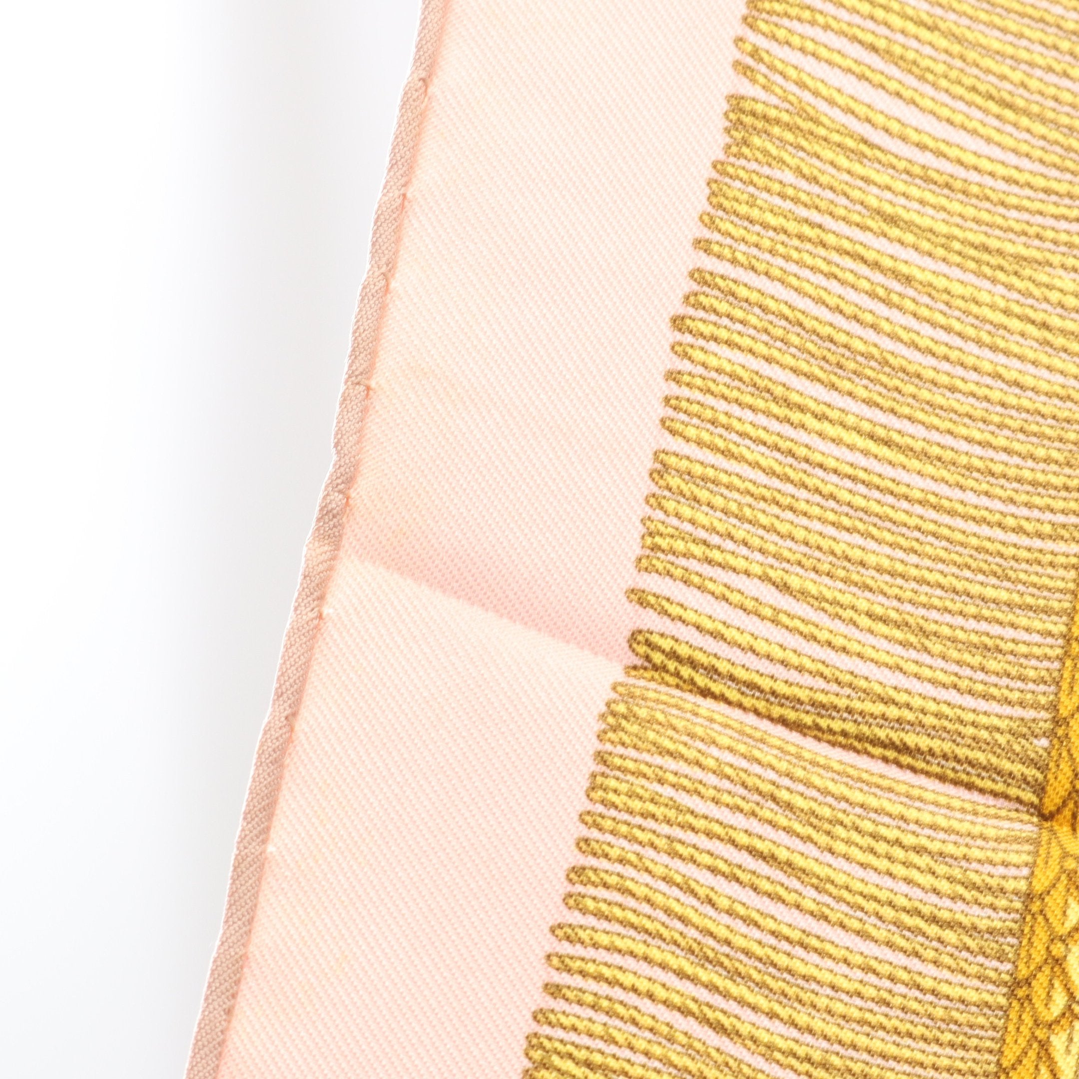 カレ90 POSTE ET CAVALERIE スカーフ シルク ピンク マルチカラー