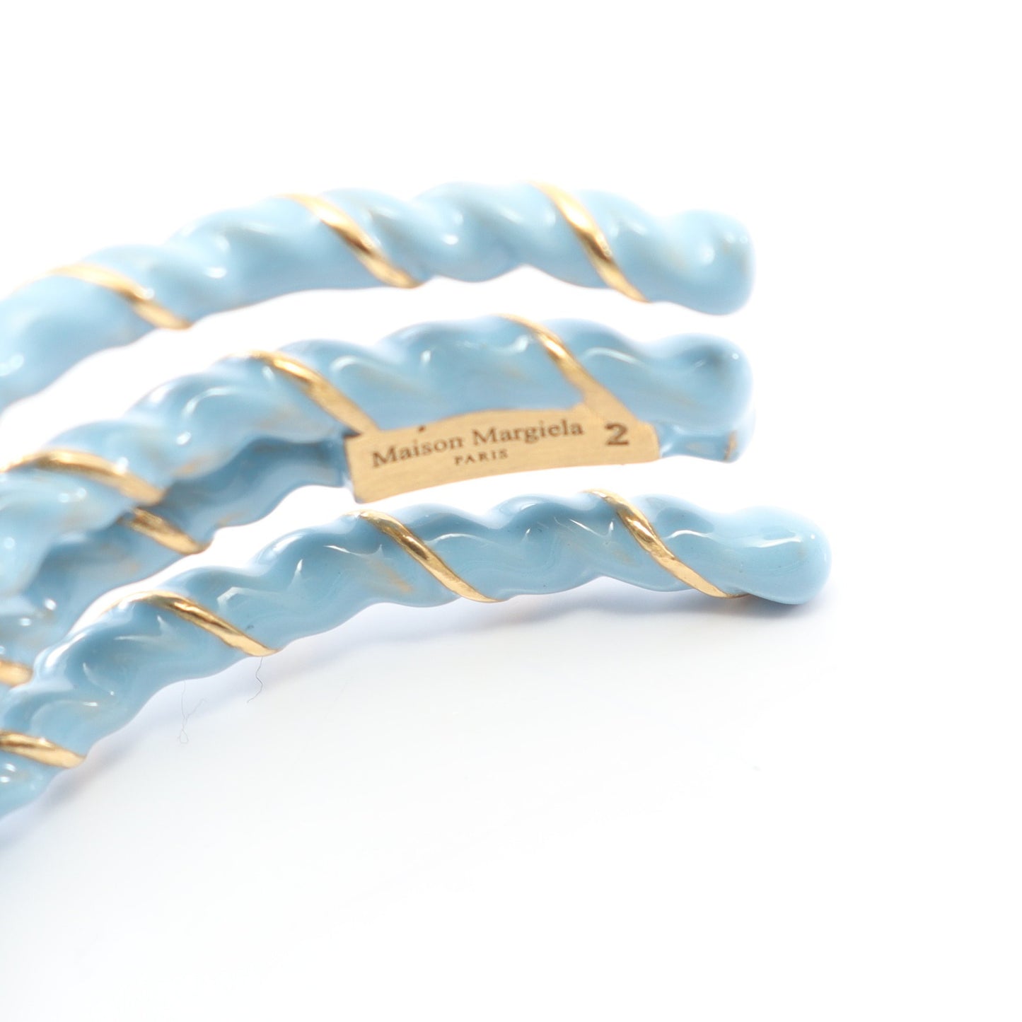 Laces Rope Bangle バングル GP ライトブルー ゴールド メゾンマルジェラ11 アクセサリー Maison Margiela 11