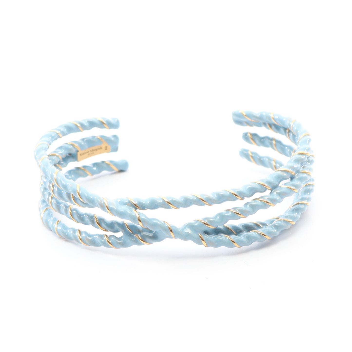 Laces Rope Bangle バングル GP ライトブルー ゴールド メゾンマルジェラ11 アクセサリー Maison Margiela 11