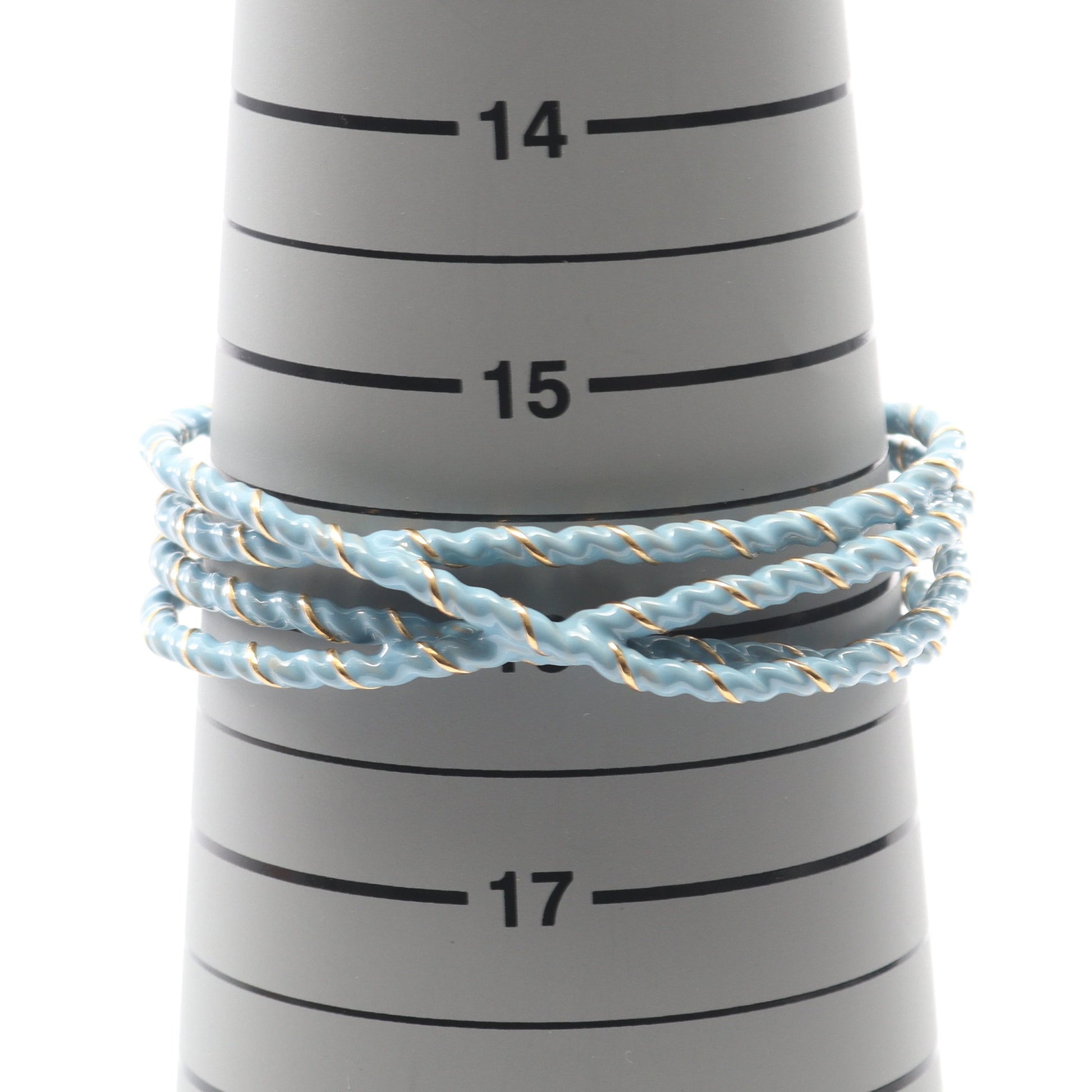 Laces Rope Bangle バングル GP ライトブルー ゴールド メゾンマルジェラ11 アクセサリー Maison Margiela 11