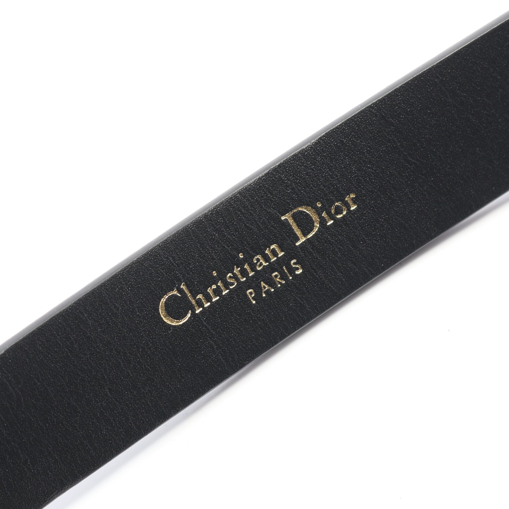 SADDLE サドル ベルト レザー ブラック ゴールド金具 クリスチャン