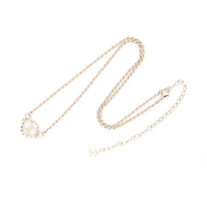 ココマーク ネックレス GP ラインストーン ゴールド クリア B23B シャネル アクセサリー CHANEL
