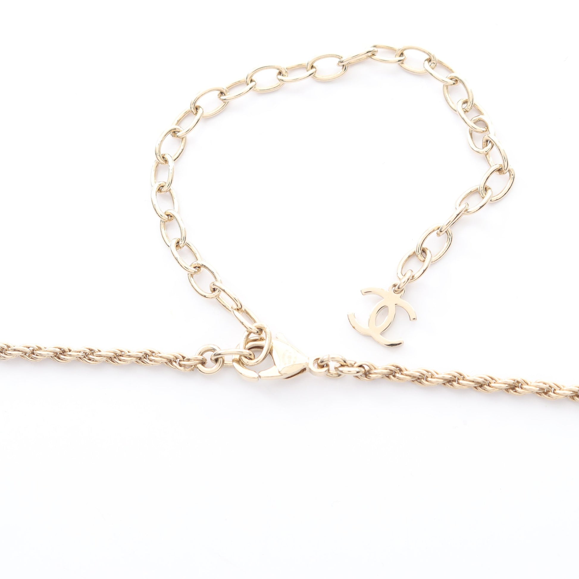 ココマーク ネックレス GP ラインストーン ゴールド クリア B23B シャネル アクセサリー CHANEL