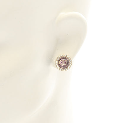 Petit CD Baroque ピアス GP ゴールド ピンク オフホワイト 片耳用 ディオール アクセサリー DIOR