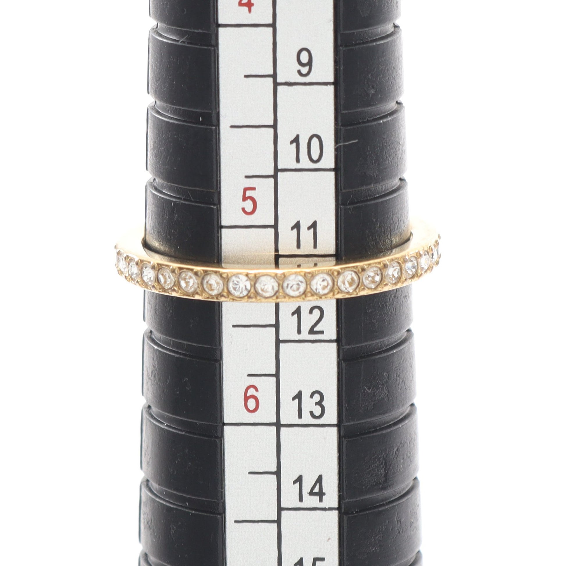 リング 指輪 GP ラインストーン ゴールド クリア ディオール アクセサリー DIOR