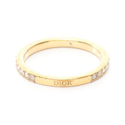 リング 指輪 GP ラインストーン ゴールド クリア ディオール アクセサリー DIOR