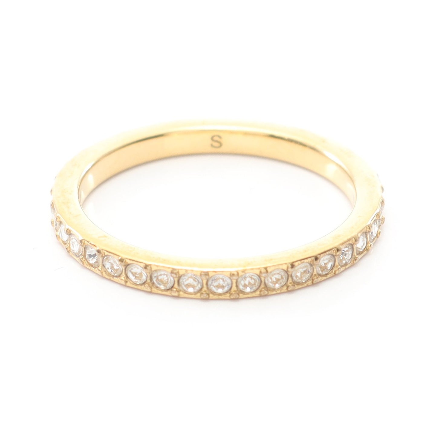 リング 指輪 GP ラインストーン ゴールド クリア ディオール アクセサリー DIOR