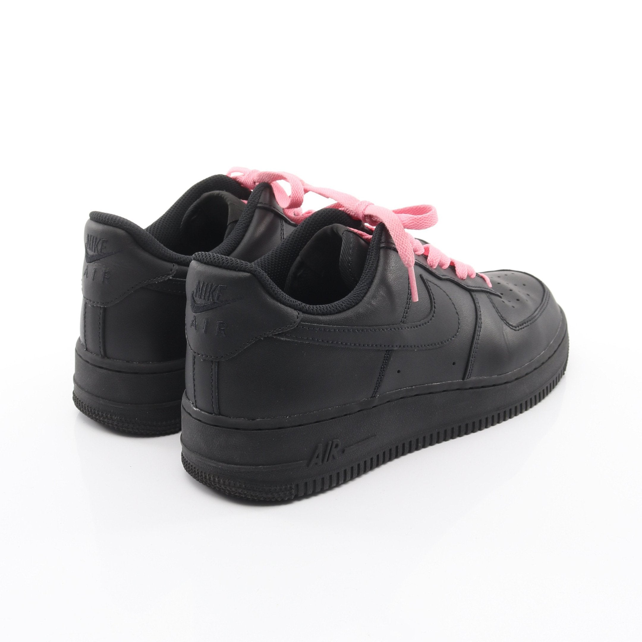 Nike Air Force 1 ブラック ピンクシューレース ブラックベース ピンクロープ | PAY ID