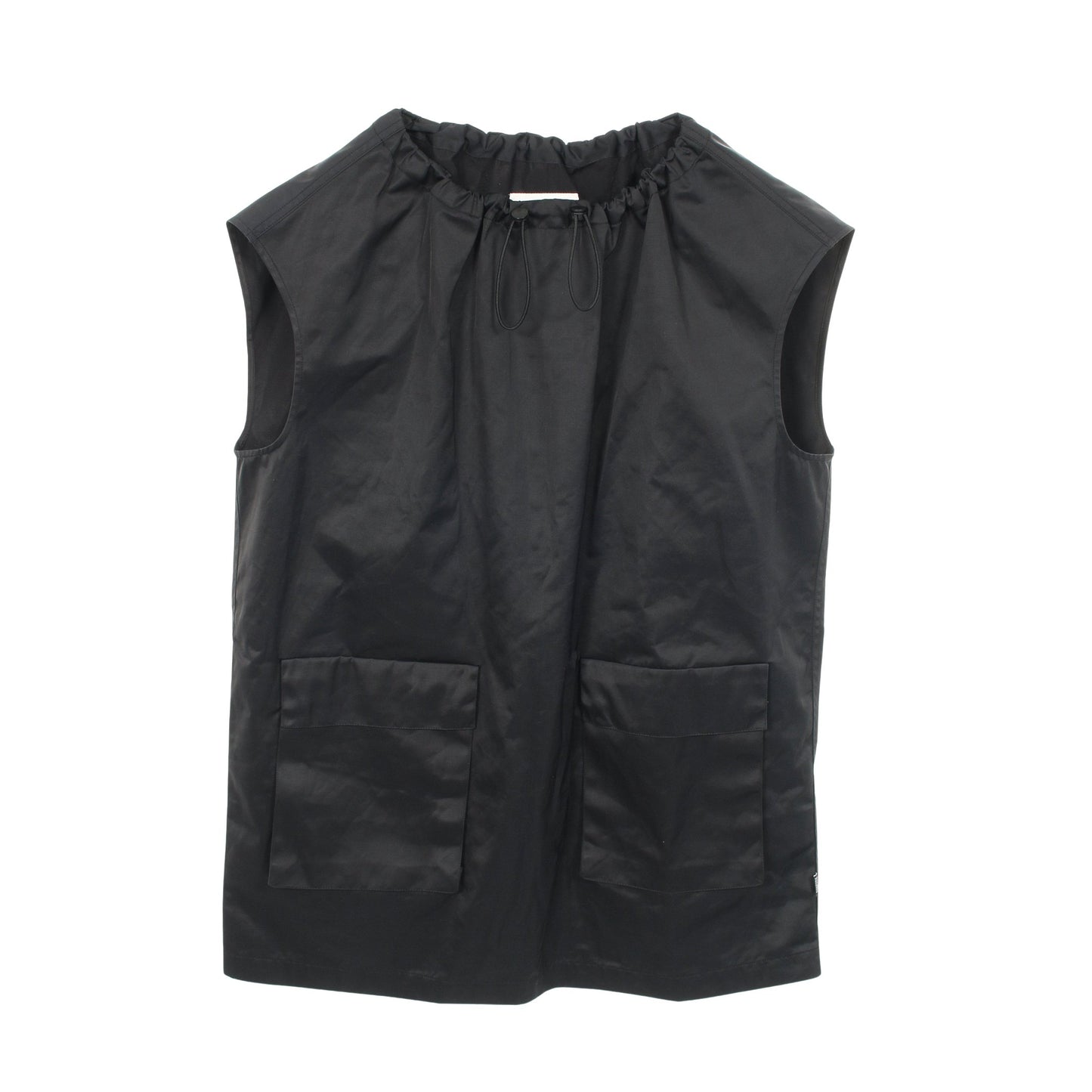 ネックギャザー ワンピース ブラック エムエムシックスメゾンマルジェラ ワンピース MM6 MAISON MARGIELA