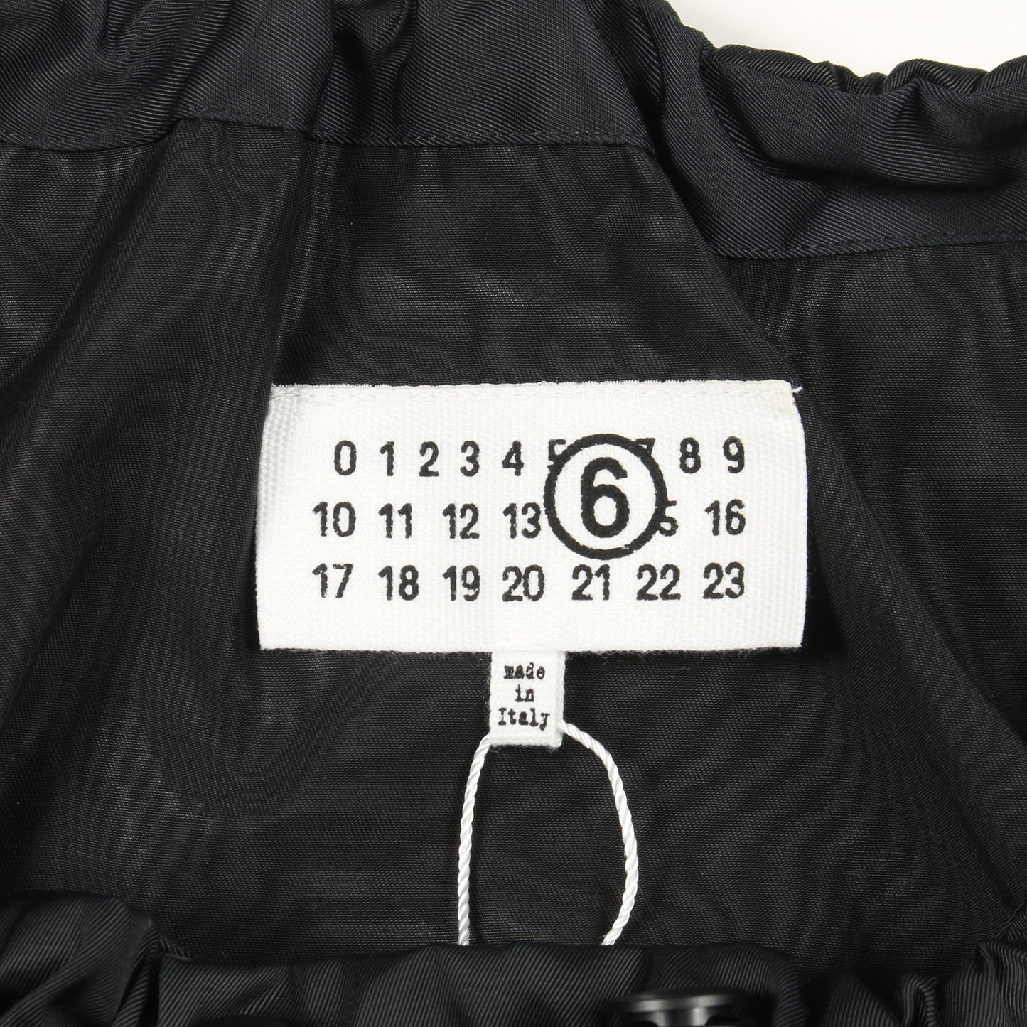 ネックギャザー ワンピース ブラック エムエムシックスメゾンマルジェラ ワンピース MM6 MAISON MARGIELA