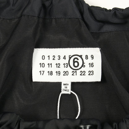 ネックギャザー ワンピース ブラック エムエムシックスメゾンマルジェラ ワンピース MM6 MAISON MARGIELA