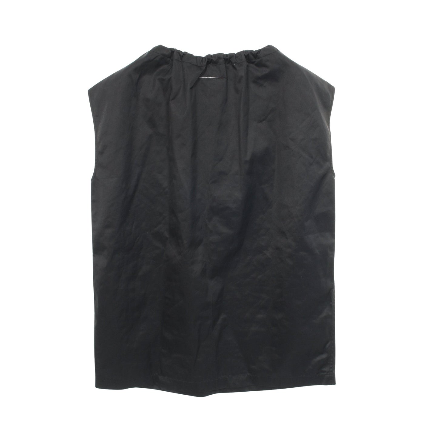 ネックギャザー ワンピース ブラック エムエムシックスメゾンマルジェラ ワンピース MM6 MAISON MARGIELA