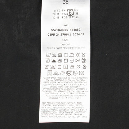 ネックギャザー ワンピース ブラック エムエムシックスメゾンマルジェラ ワンピース MM6 MAISON MARGIELA