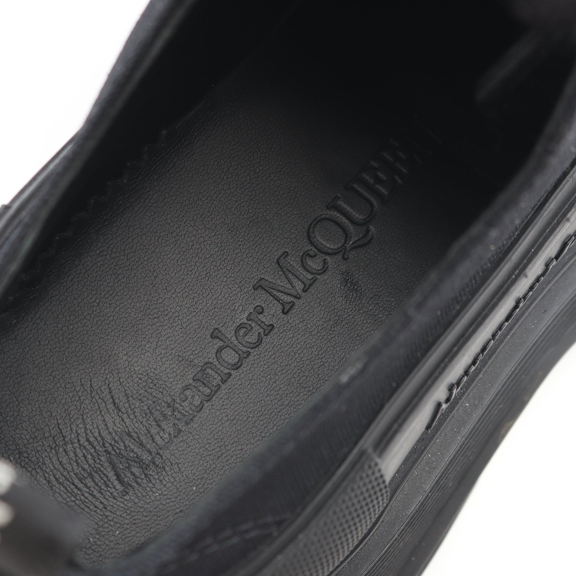 TREAD SLICK トレッドスリック スニーカー キャンバス ラバー ブラック アレキサンダーマックイーン シューズ ALEXANDER MCQUEEN