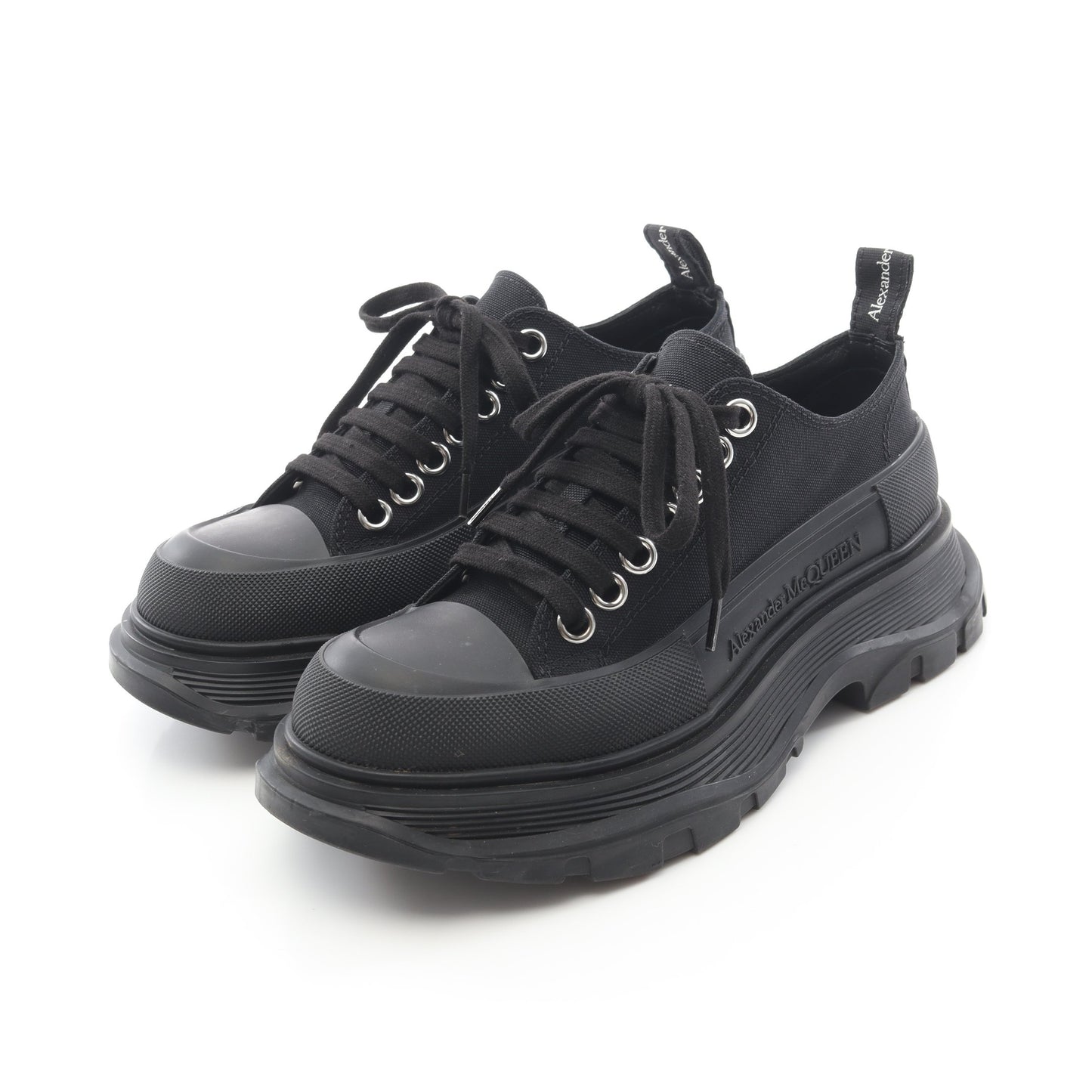 TREAD SLICK トレッドスリック スニーカー キャンバス ラバー ブラック アレキサンダーマックイーン シューズ ALEXANDER MCQUEEN