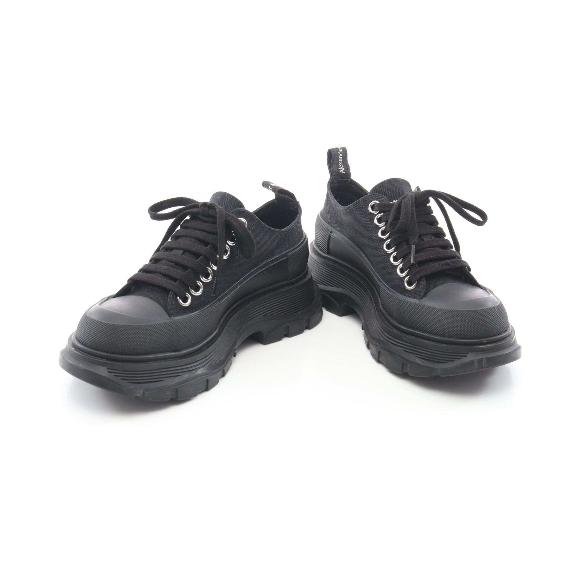 TREAD SLICK トレッドスリック スニーカー キャンバス ラバー ブラック アレキサンダーマックイーン シューズ ALEXANDER MCQUEEN