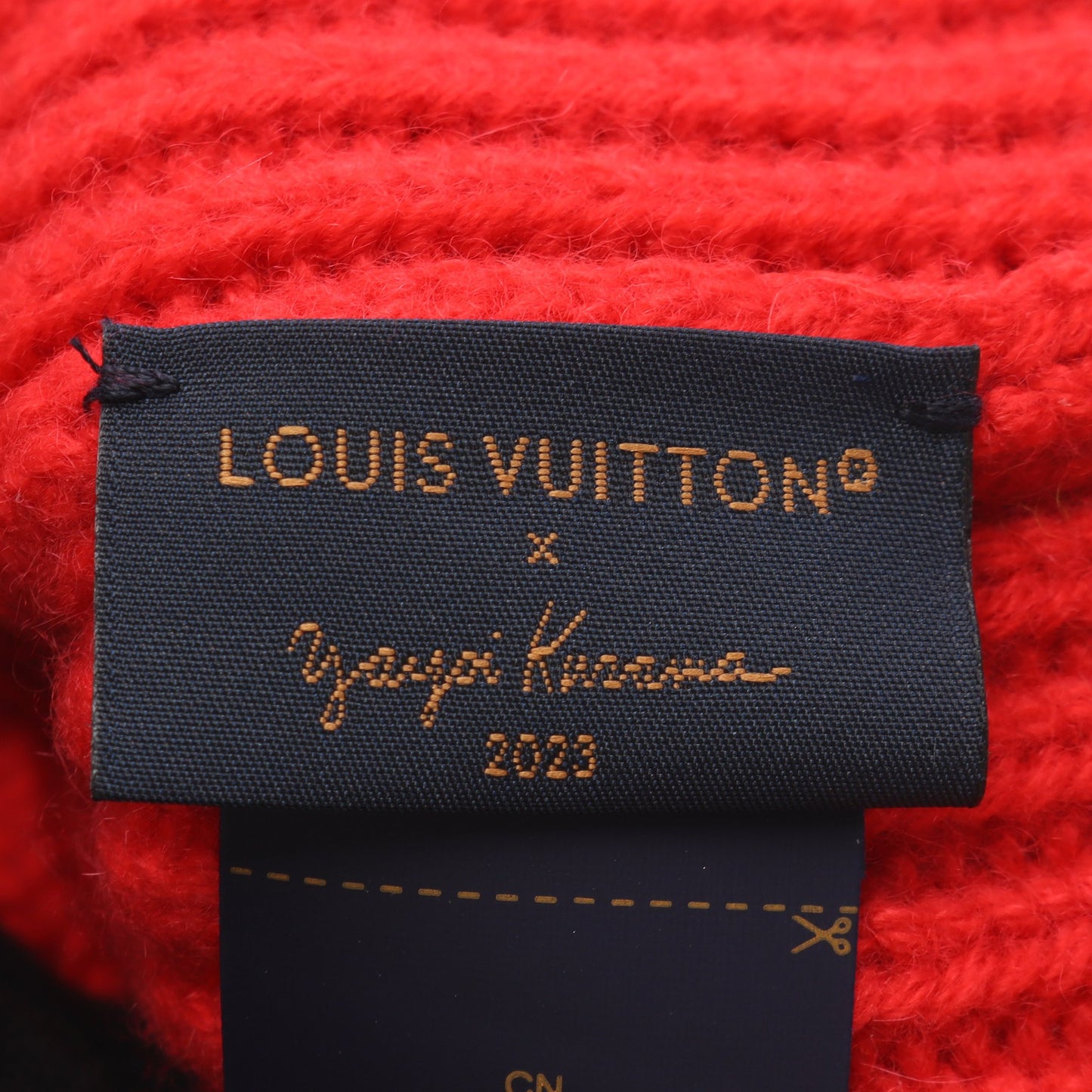 LOUIS VUITTON × yayoi kusama ボネ インフィニティドット ルージュ ブロン ビーニー カシミヤ レッド ルイヴィトン 財布・小物 LOUIS VUITTON