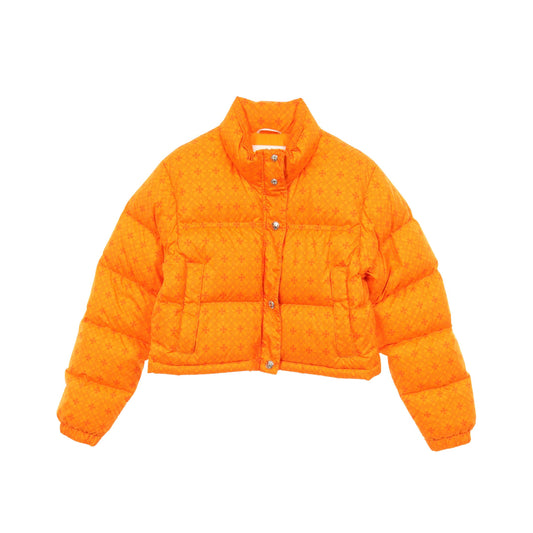 STIFF プーパークロップパディング CHプラス ダガージップ ダウンジャケット オレンジ クロムハーツ