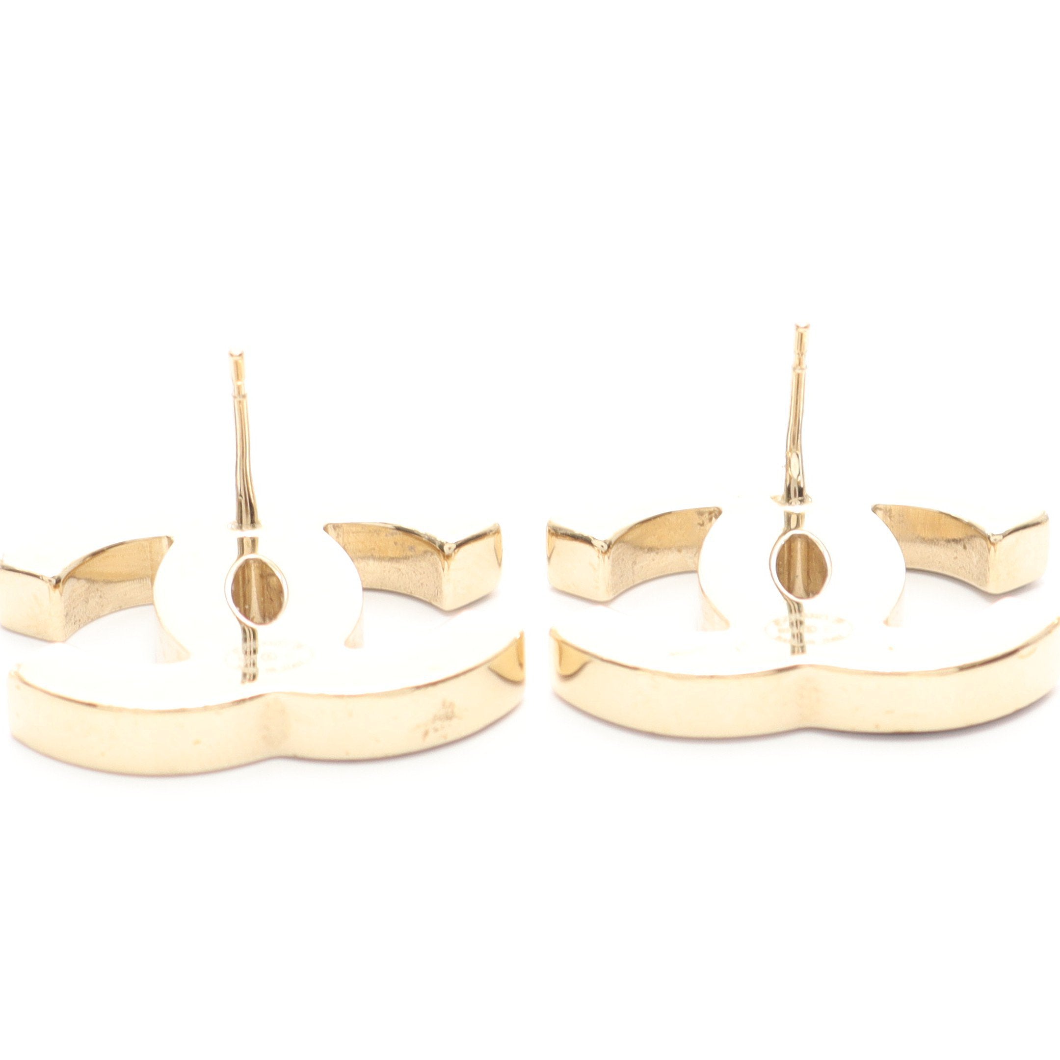 ココマーク ピアス GP ゴールド ブラック ホワイト B23C シャネル – RECLO