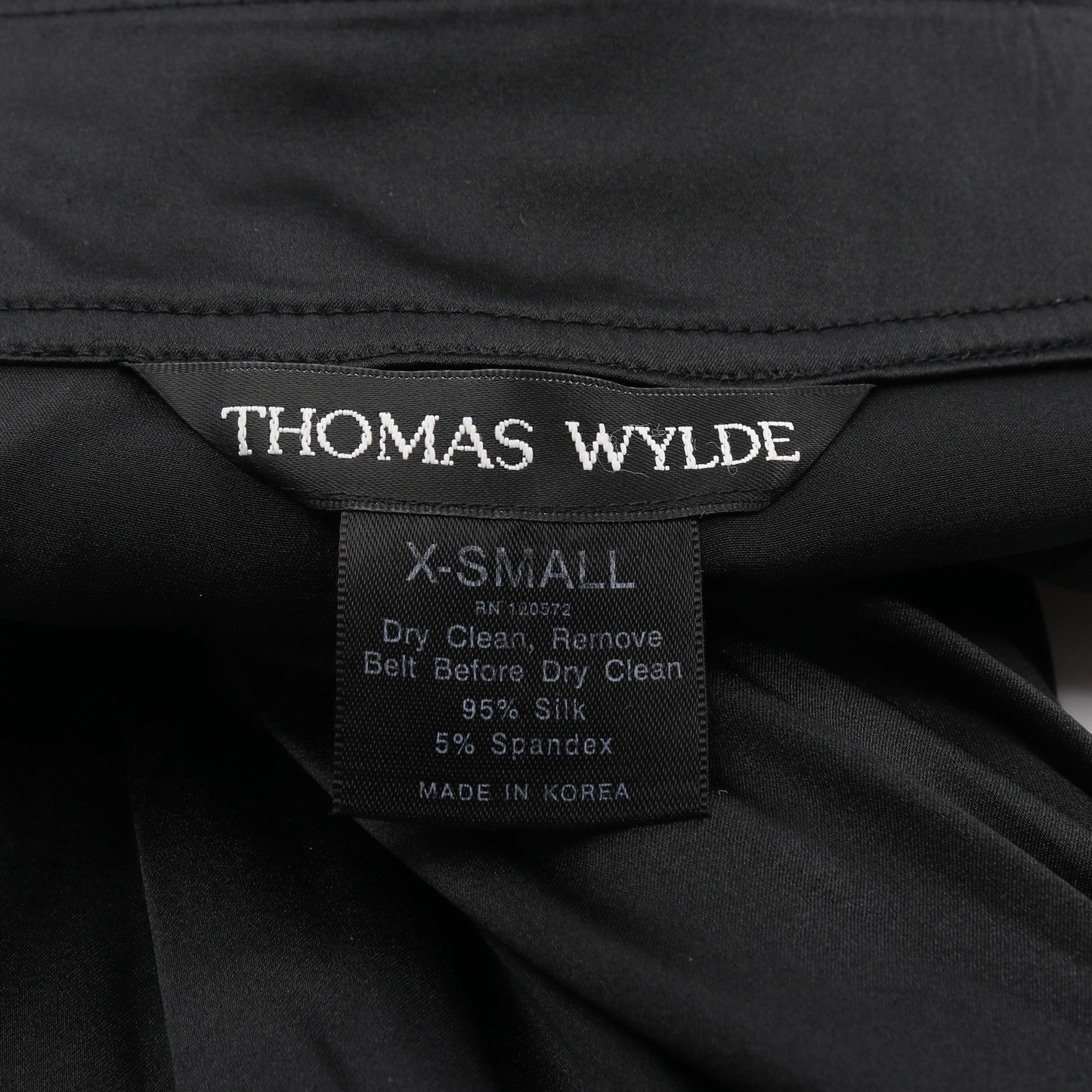 ワイドパンツ シルク ブラック トーマスワイルド ボトムス THOMAS WYLDE
