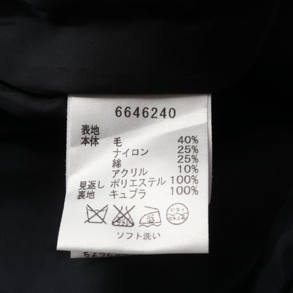 ツイード ワンピース ノーススリーブ ウール ナイロン ネイビー マルチカラー ルネ ワンピース Rene