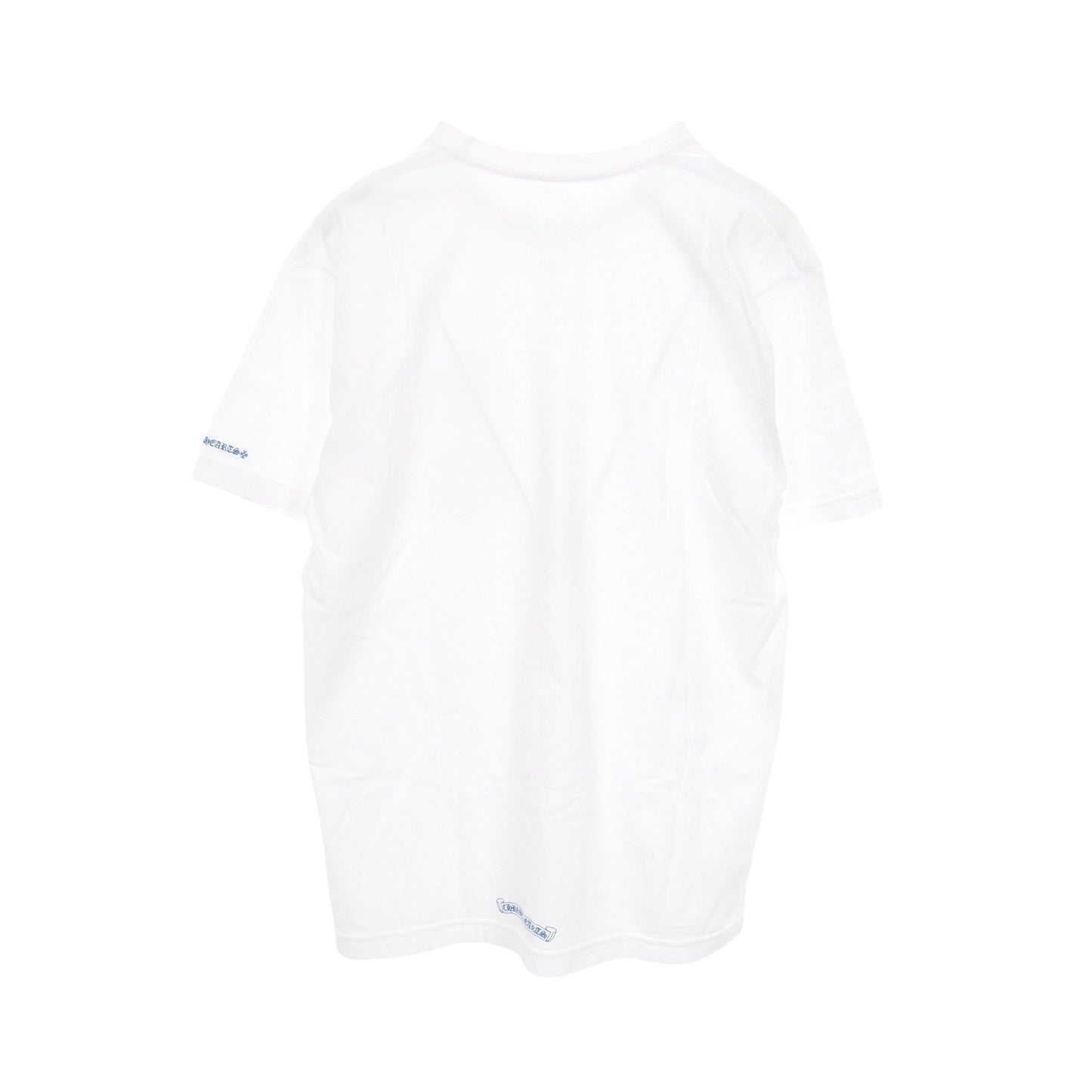 ネックロゴ 半袖Tシャツ コットン ホワイト ブルー クロムハーツ トップス Chrome Hearts