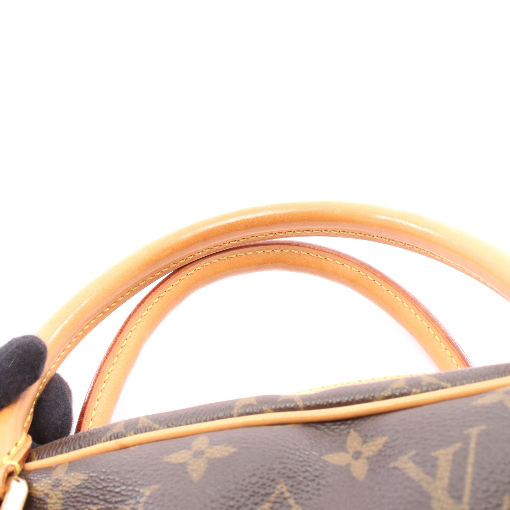 ミツィ モノグラム ハンドバッグ PVC レザー ブラウン ルイヴィトン バッグ LOUIS VUITTON