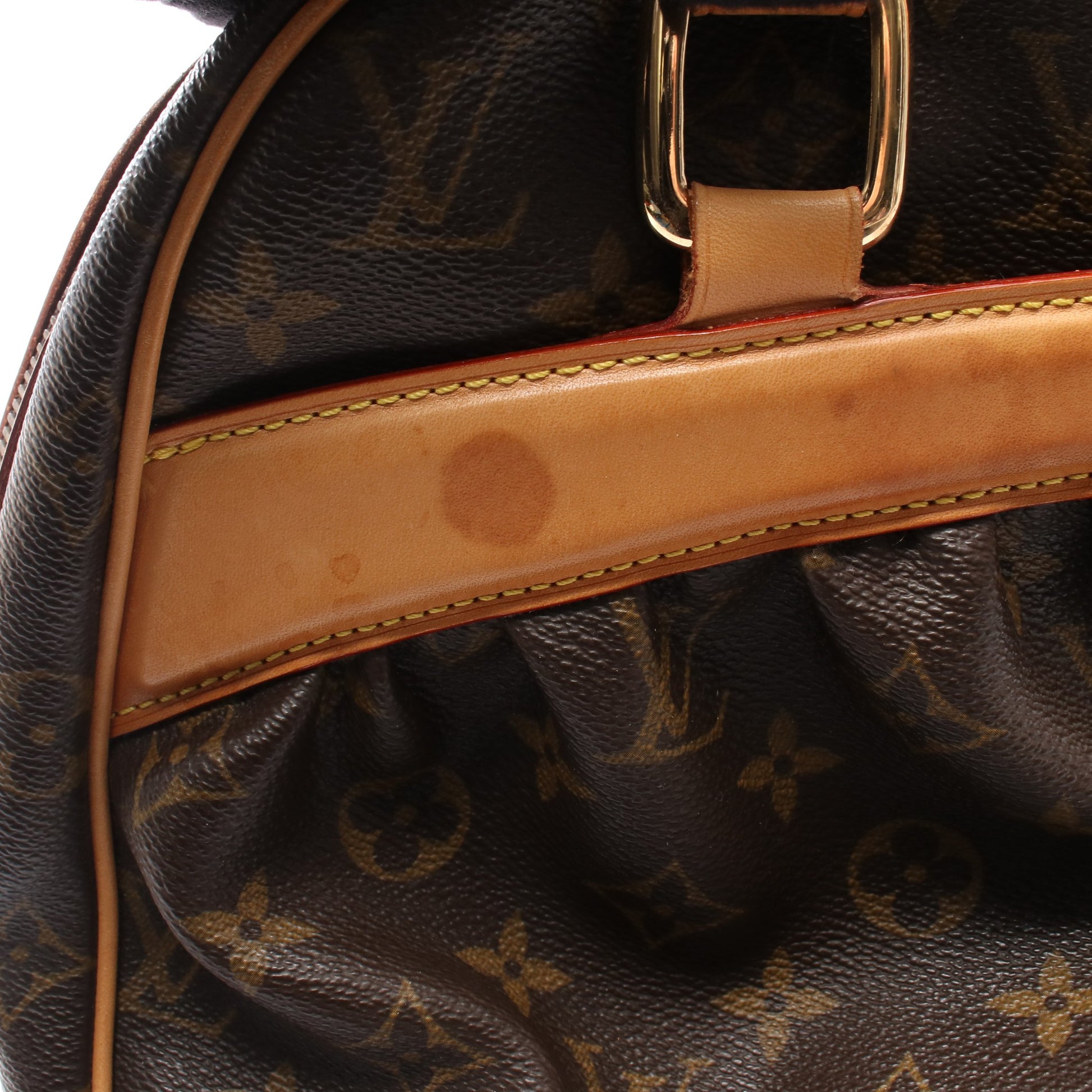 ミツィ モノグラム ハンドバッグ PVC レザー ブラウン ルイヴィトン バッグ LOUIS VUITTON
