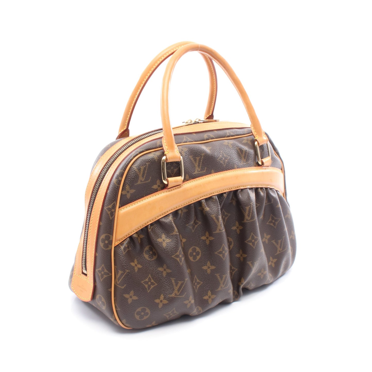 ミツィ モノグラム ハンドバッグ PVC レザー ブラウン ルイヴィトン バッグ LOUIS VUITTON