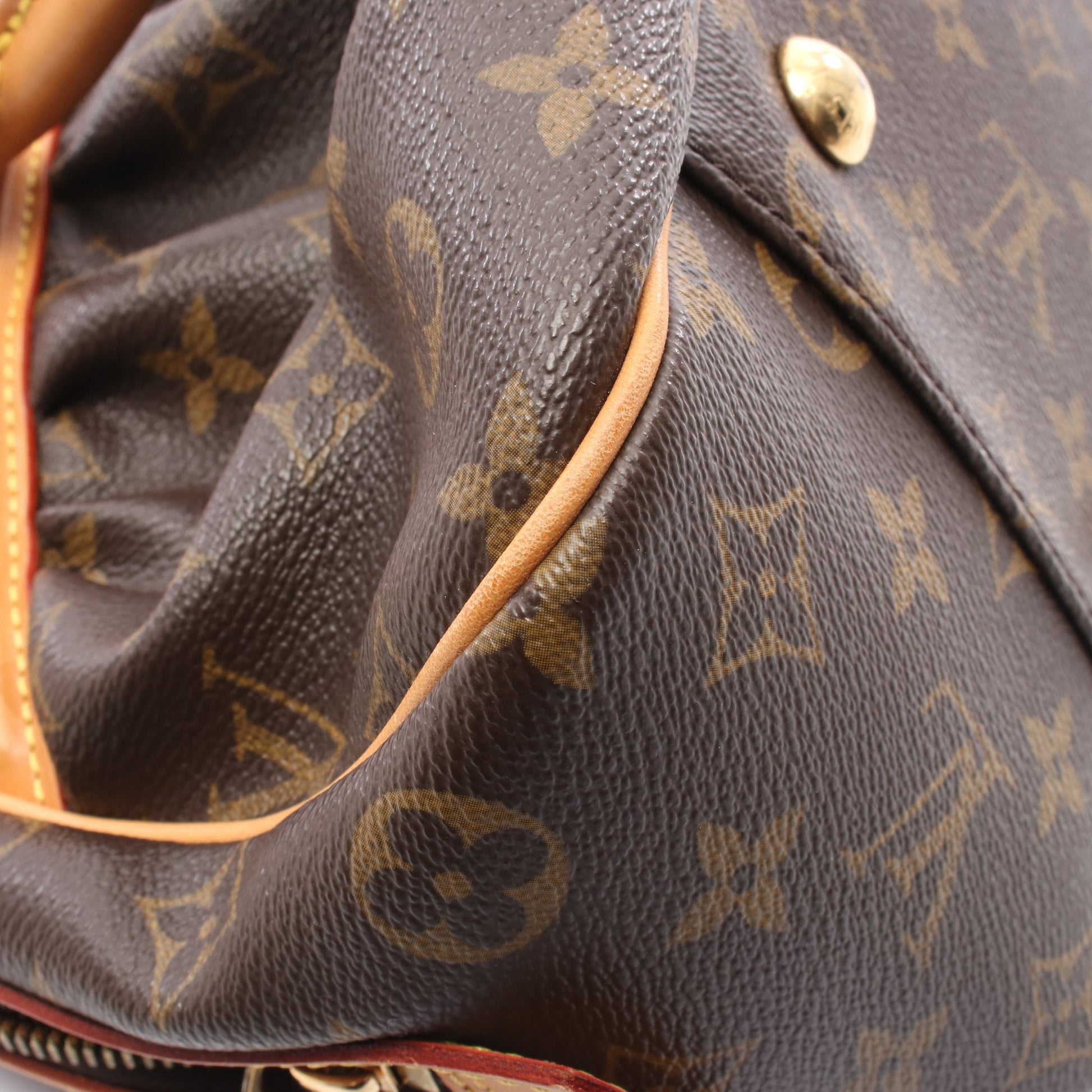 ミツィ モノグラム ハンドバッグ PVC レザー ブラウン ルイヴィトン バッグ LOUIS VUITTON