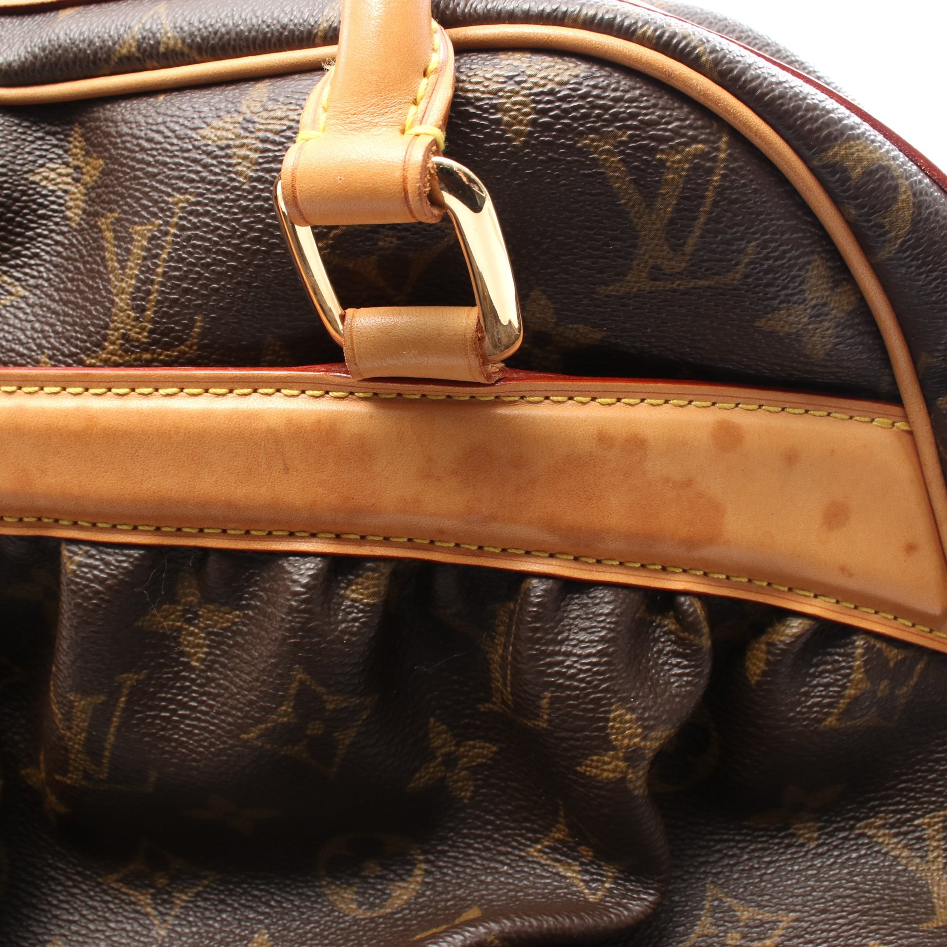 ミツィ モノグラム ハンドバッグ PVC レザー ブラウン ルイヴィトン バッグ LOUIS VUITTON