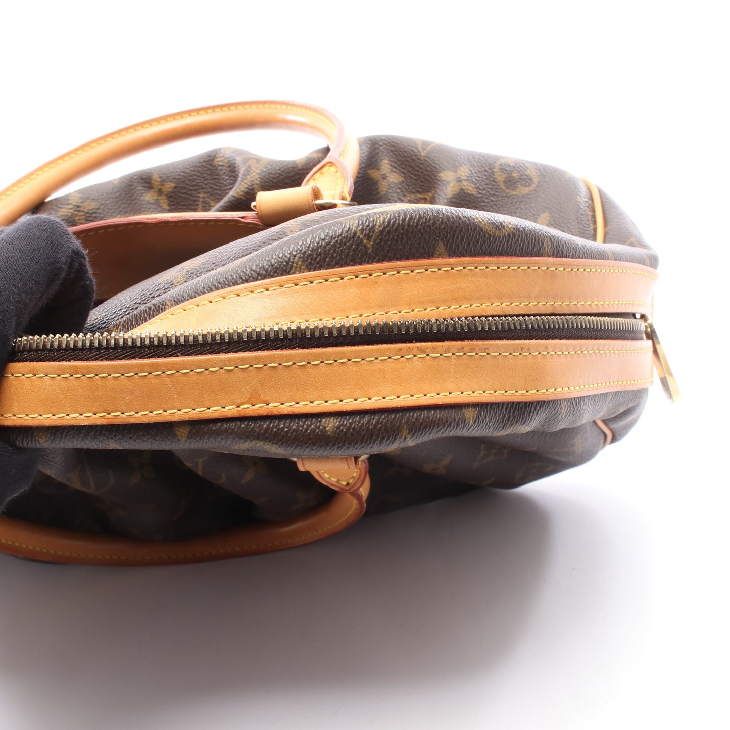 ミツィ モノグラム ハンドバッグ PVC レザー ブラウン ルイヴィトン バッグ LOUIS VUITTON