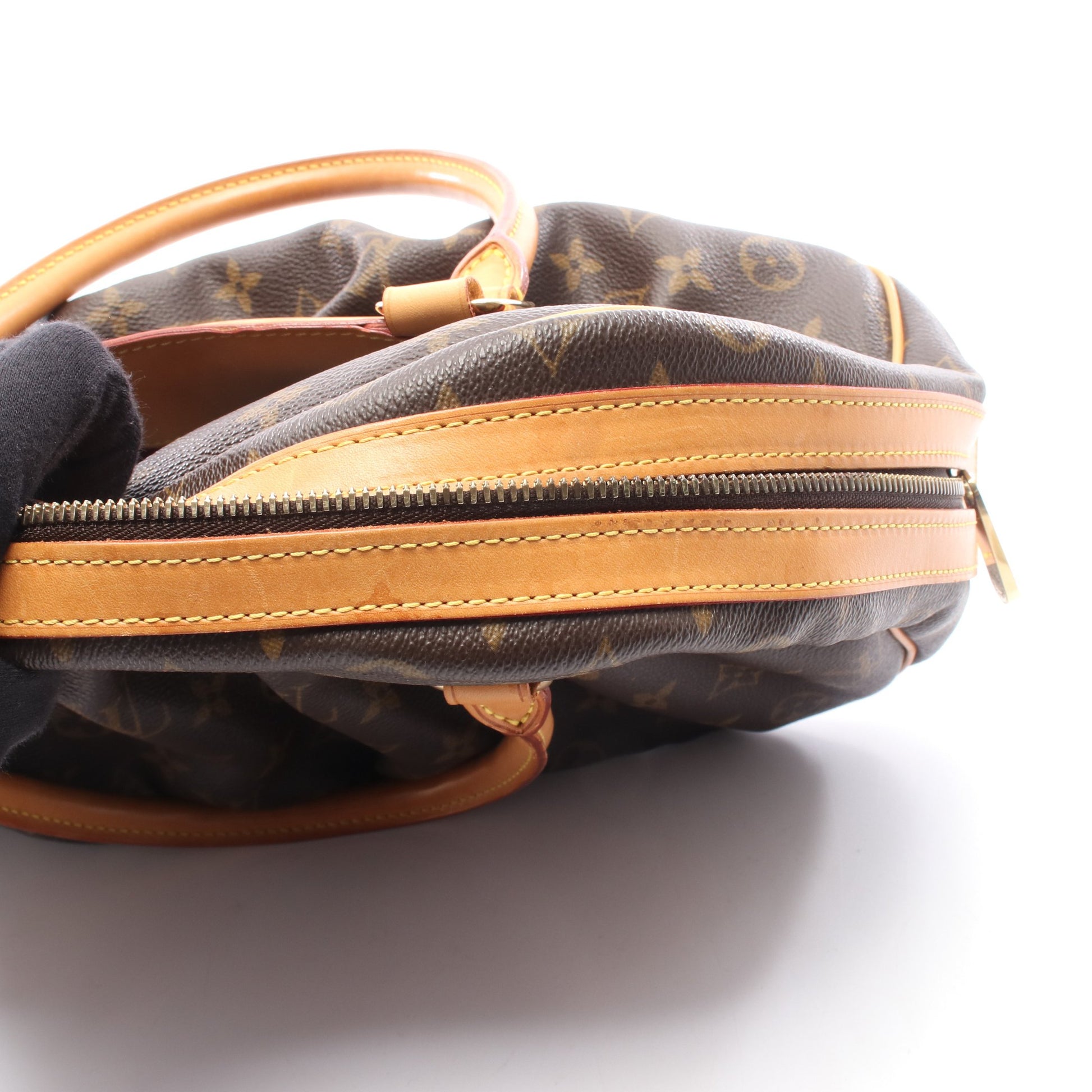 ミツィ モノグラム ハンドバッグ PVC レザー ブラウン ルイヴィトン バッグ LOUIS VUITTON