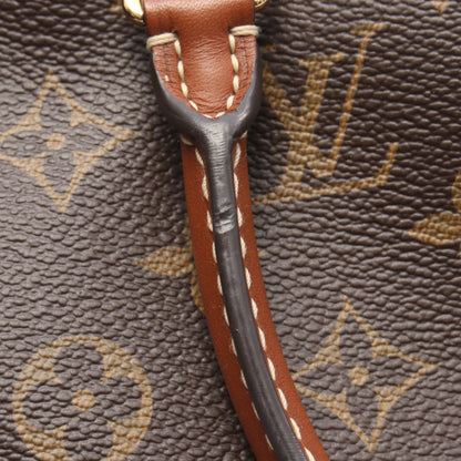 パラスBB モノグラム ノワール ハンドバッグ PVC レザー ブラウン ブラック 2WAY ルイヴィトン バッグ LOUIS VUITTON