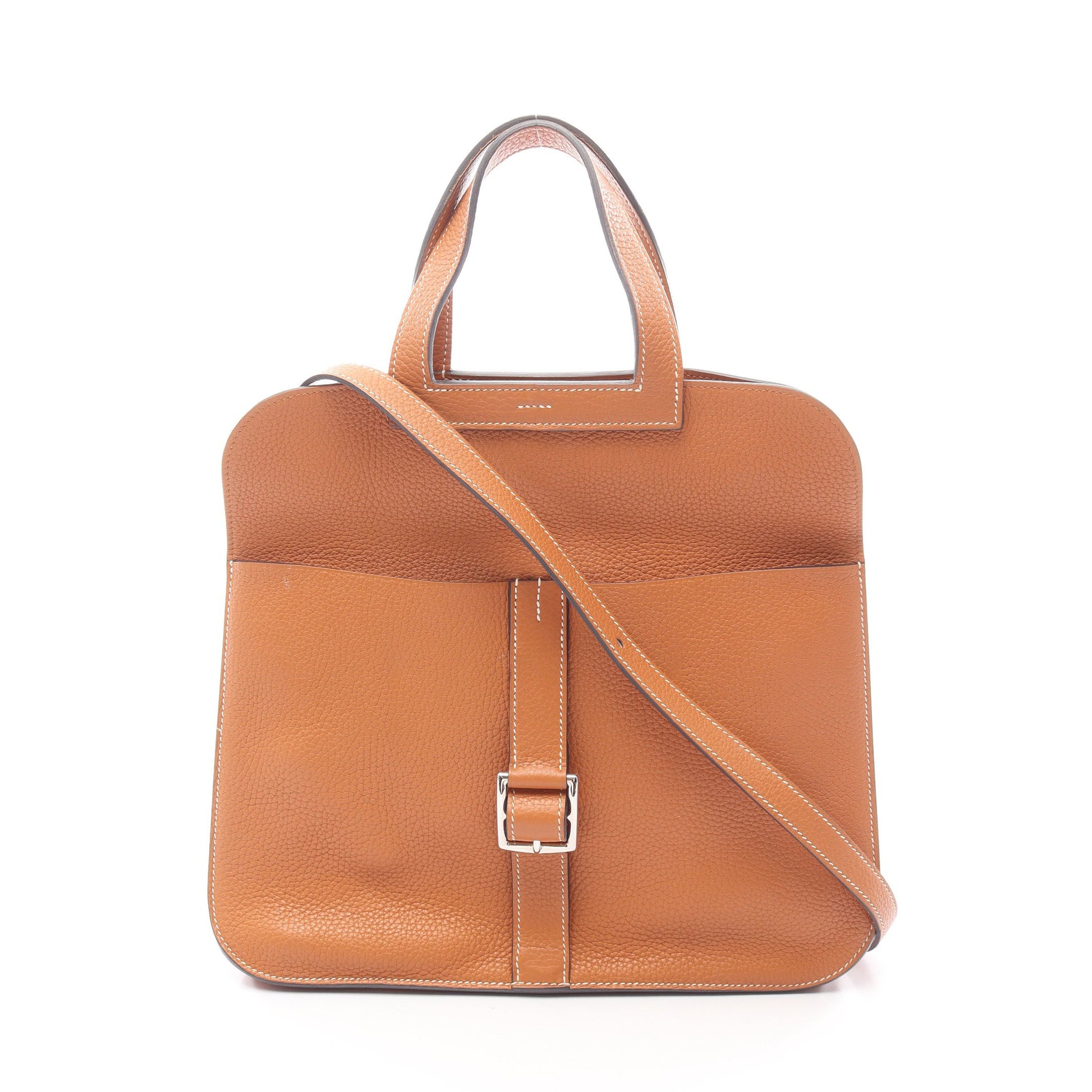 アルザン31 トフィ ハンドバッグ トリヨンクレマンス ライトブラウン シルバー金具 2WAY A刻印 エルメス バッグ HERMES