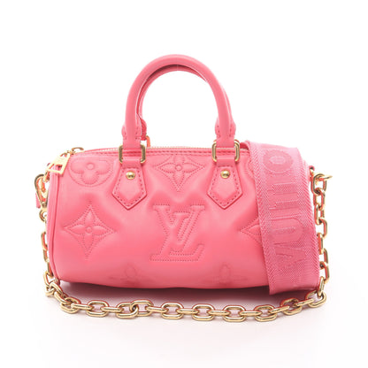 パピヨンBB バブルグラム ハンドバッグ レザー ピンク 3WAY ルイヴィトン バッグ LOUIS VUITTON