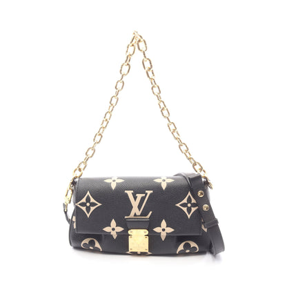 フェイボリットNM モノグラムジャイアント チェーンハンドバッグ レザー ブラック ベージュ 2WAY ルイヴィトン バッグ LOUIS VUITTON
