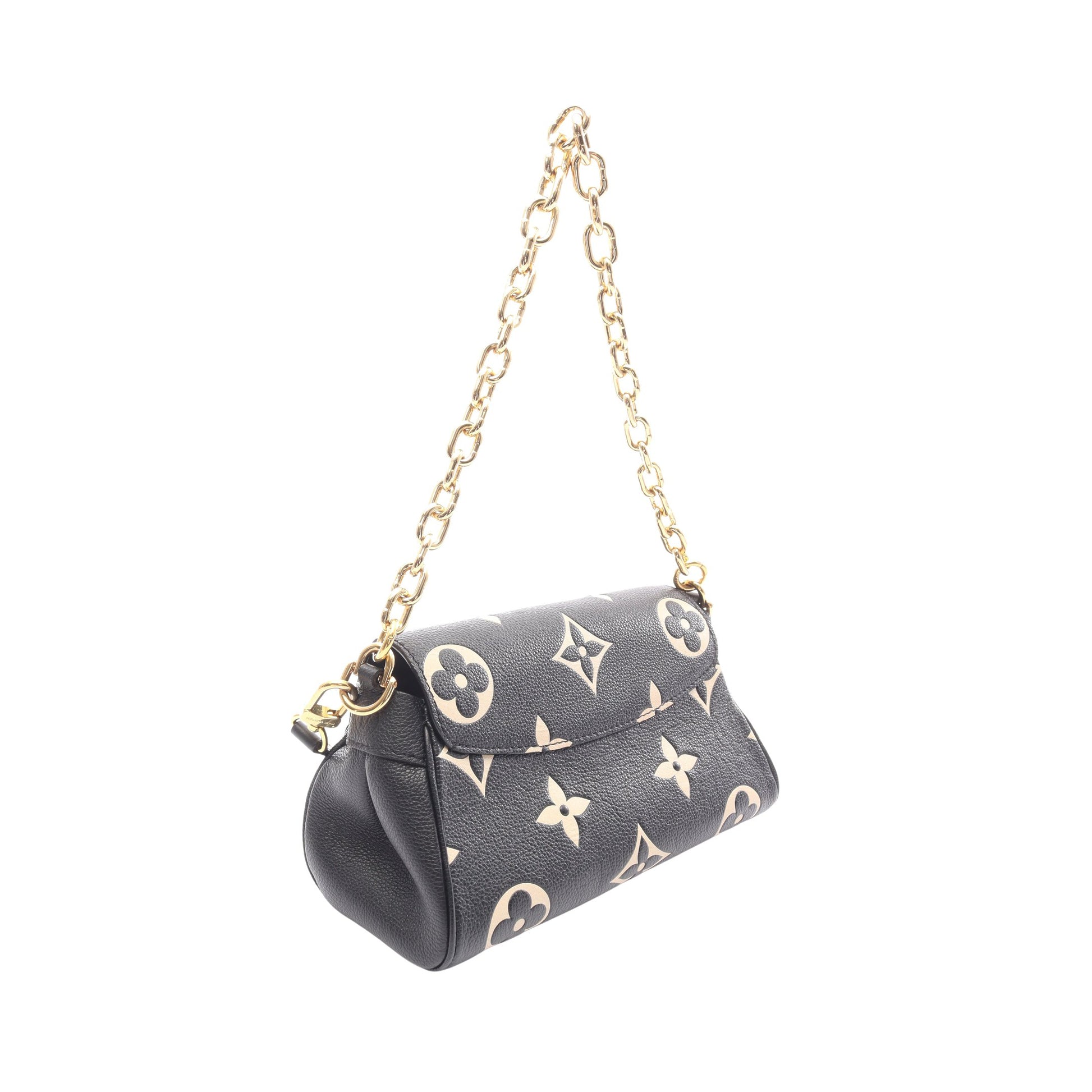 フェイボリットNM モノグラムジャイアント チェーンハンドバッグ レザー ブラック ベージュ 2WAY ルイヴィトン バッグ LOUIS VUITTON