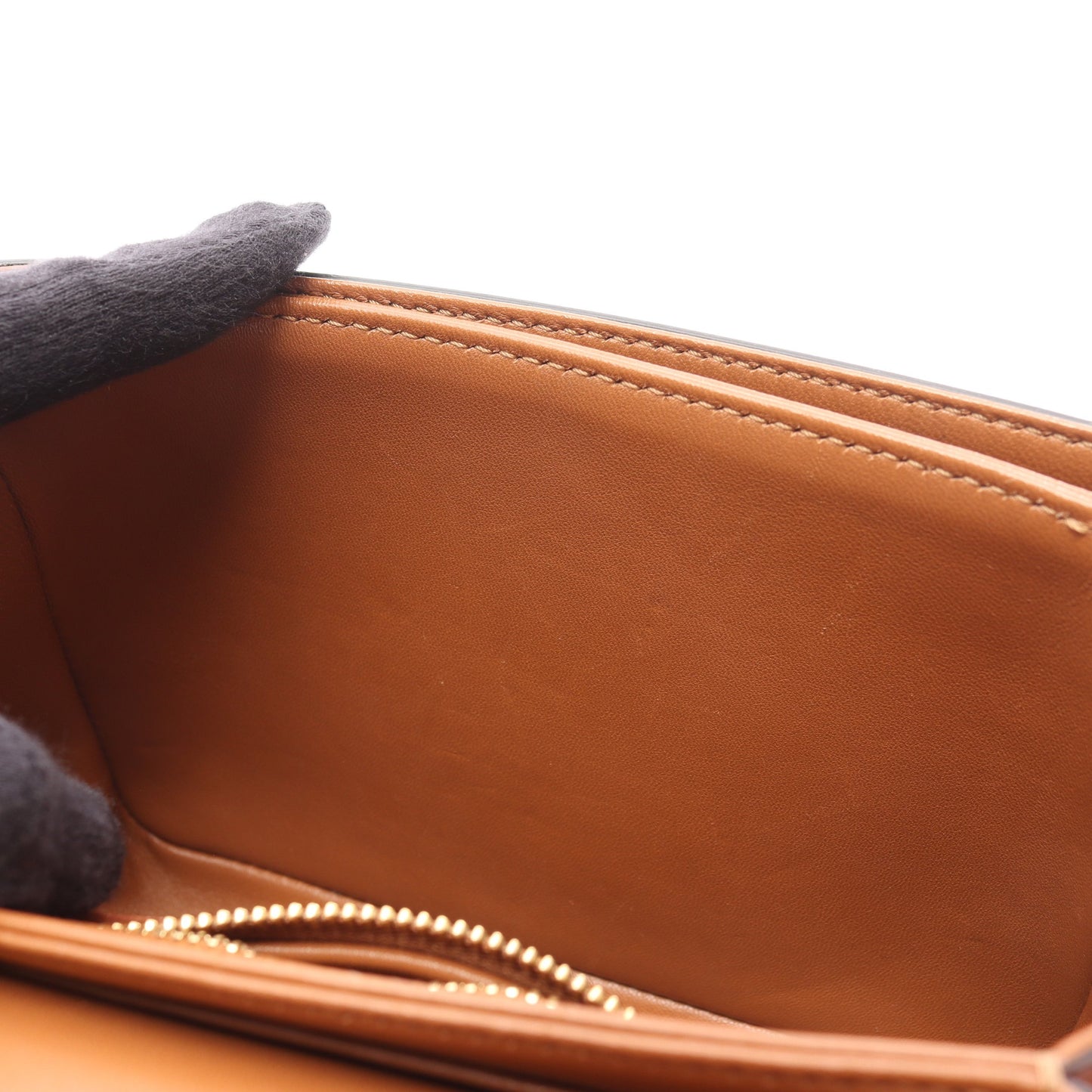 ティーン トリオンフ ショルダーバッグ キャンバス レザー アイボリー ブラウン セリーヌ バッグ CELINE