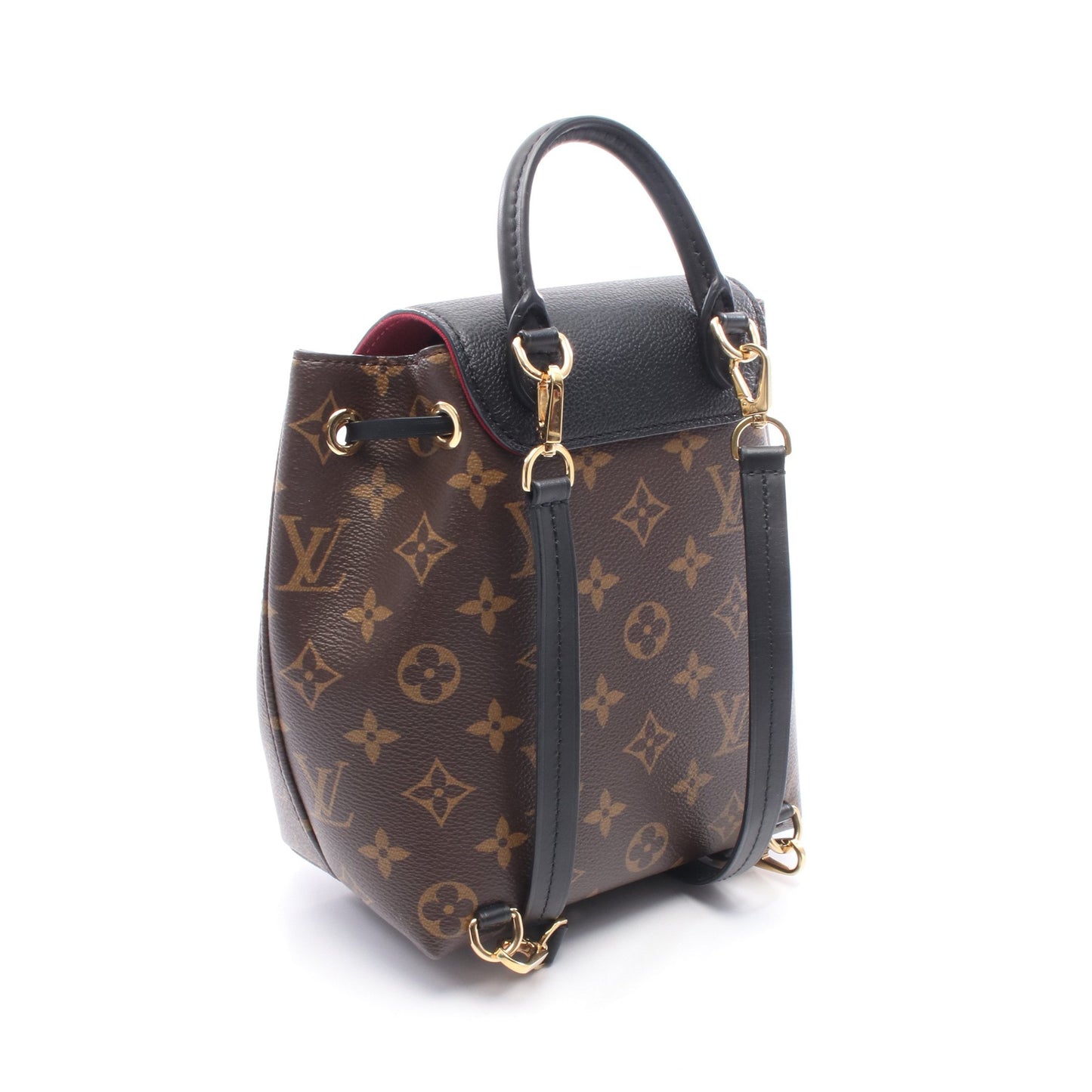 モンスリ NM BB モノグラム バックパック リュックサック PVC レザー ブラウン ブラック ルイヴィトン バッグ LOUIS VUITTON