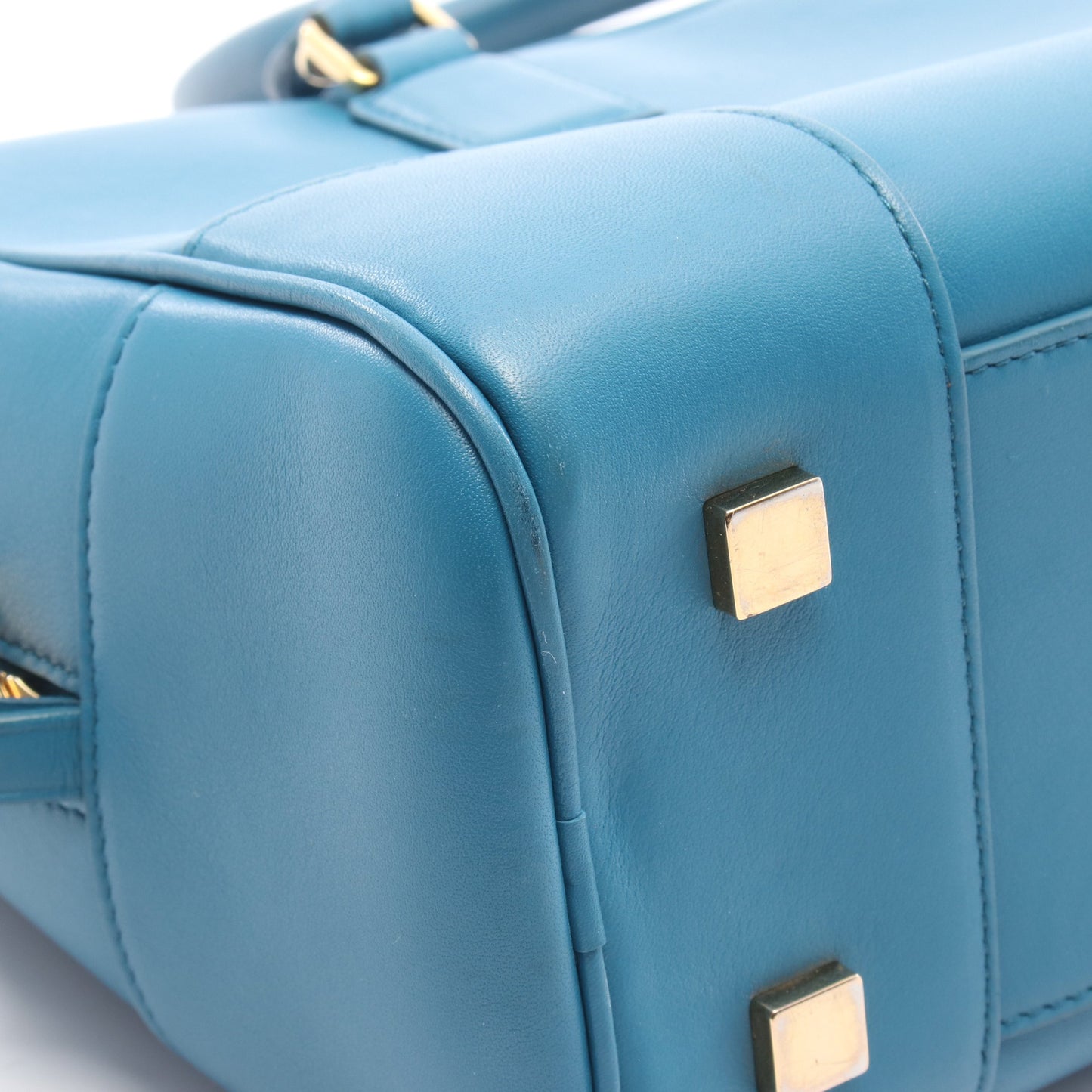 アマソナ28 ハンドバッグ レザー ブルーグリーン ロエベ バッグ LOEWE