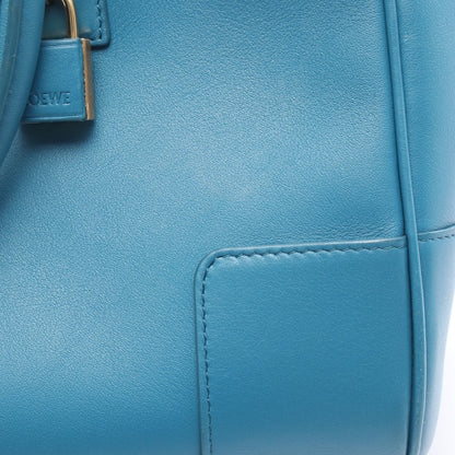 アマソナ28 ハンドバッグ レザー ブルーグリーン ロエベ バッグ LOEWE
