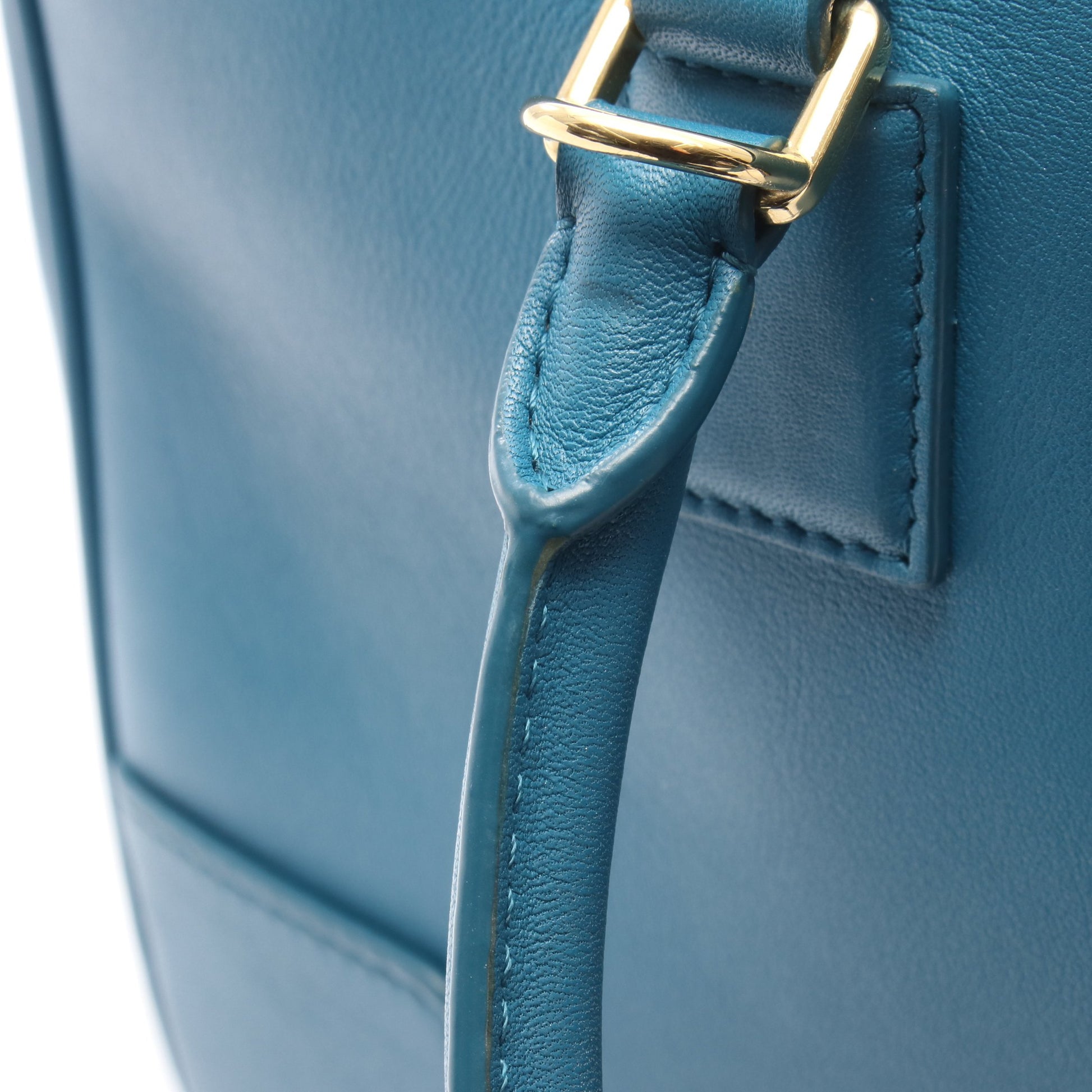 アマソナ28 ハンドバッグ レザー ブルーグリーン ロエベ バッグ LOEWE