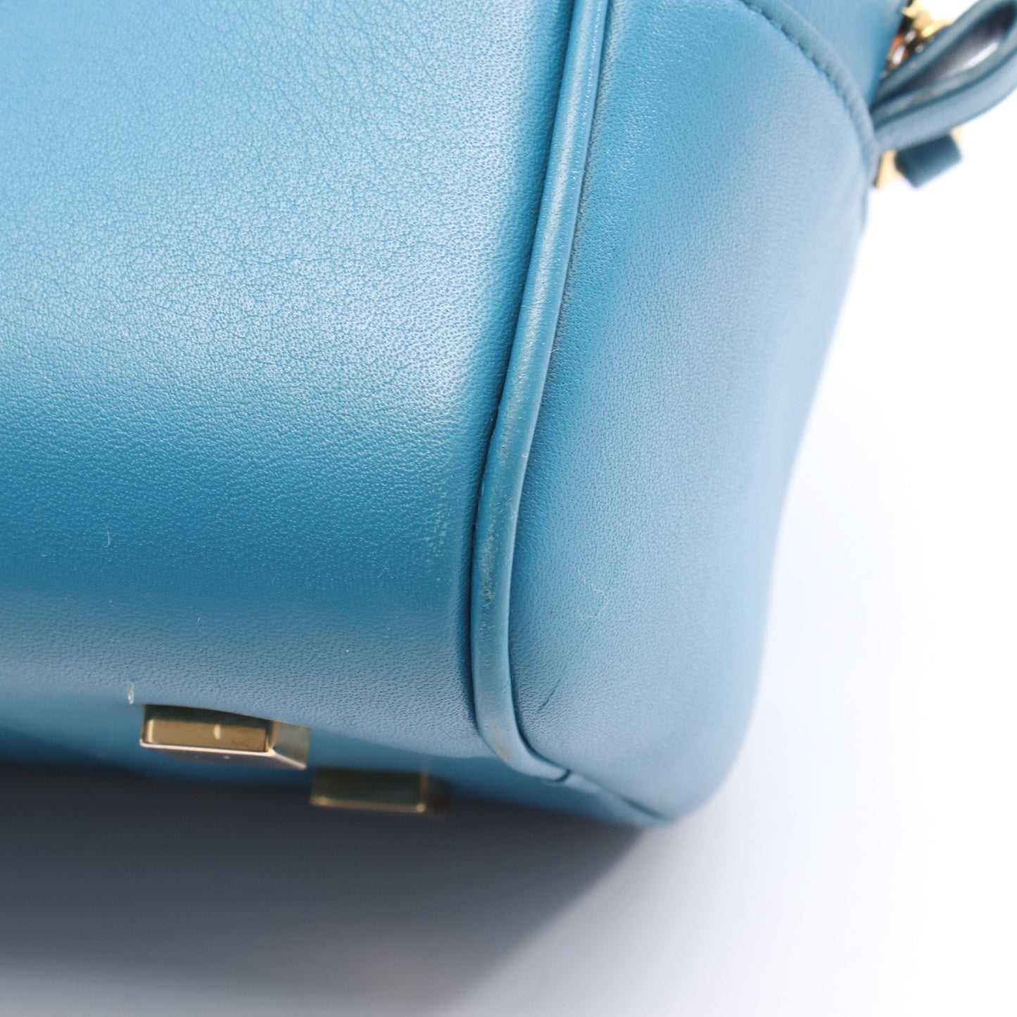 アマソナ28 ハンドバッグ レザー ブルーグリーン ロエベ バッグ LOEWE