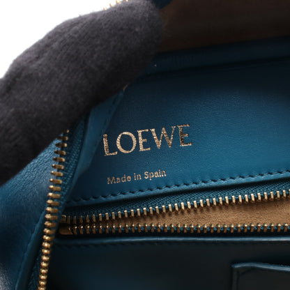アマソナ28 ハンドバッグ レザー ブルーグリーン ロエベ バッグ LOEWE