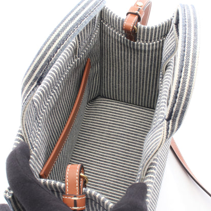 SMALL CABAS スモール カバ タイス ハンドバッグ トートバッグ キャンバス レザー ネイビー ホワイト ブラウン 2WAY セリーヌ バッグ CELINE