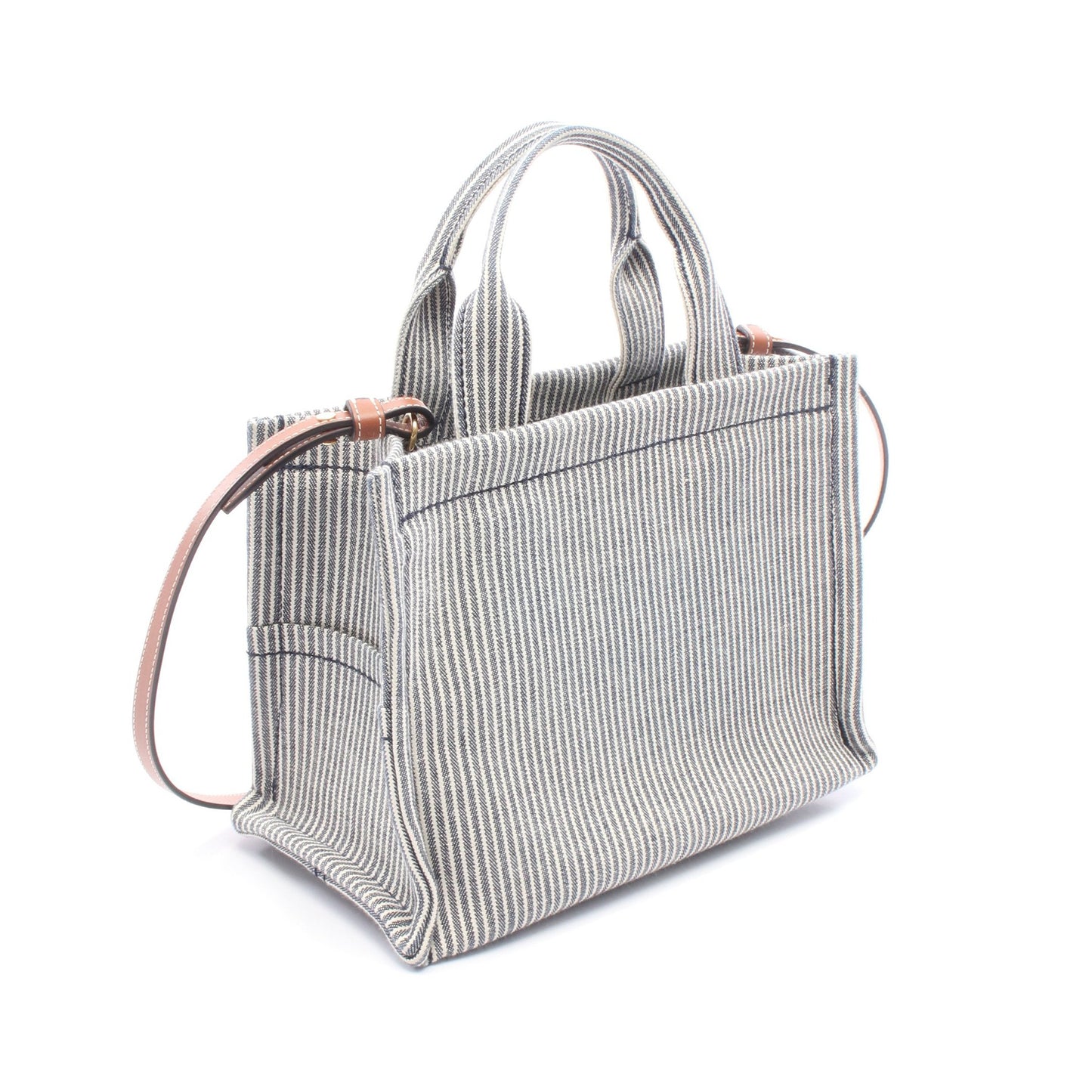 SMALL CABAS スモール カバ タイス ハンドバッグ トートバッグ キャンバス レザー ネイビー ホワイト ブラウン 2WAY セリーヌ バッグ CELINE