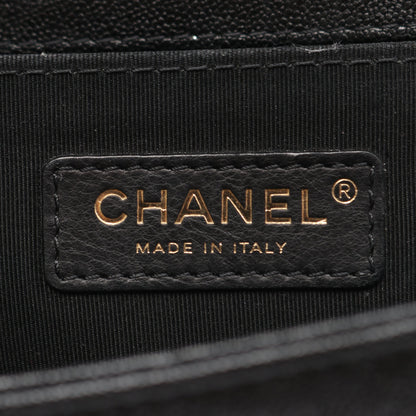 ボーイシャネル チェーンショルダーバッグ レザー ブラック ゴールド金具 シャネル バッグ CHANEL