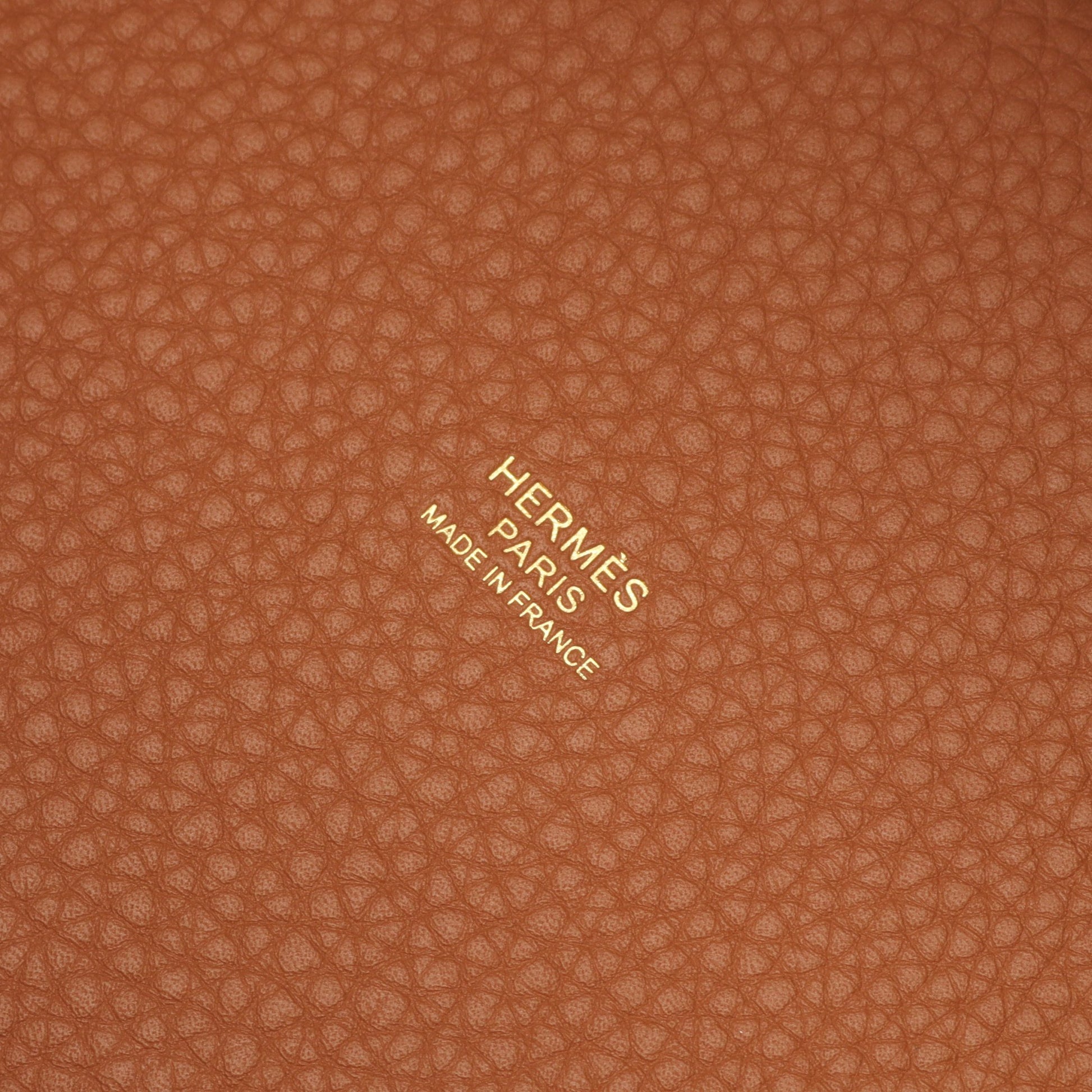 ピコタンロックPM ゴールド ハンドバッグ トリヨンクレマンス ライトブラウン ゴールド金具 K刻印 エルメス バッグ HERMES